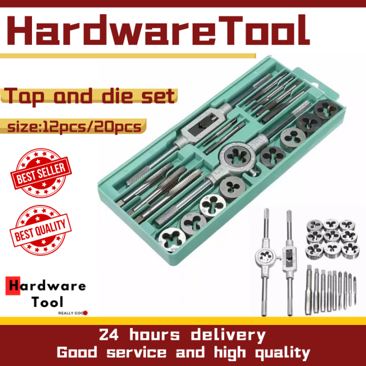 HardwareTool【Ready Stock】 20PC Tap and Die Set Metric Hand Threading
