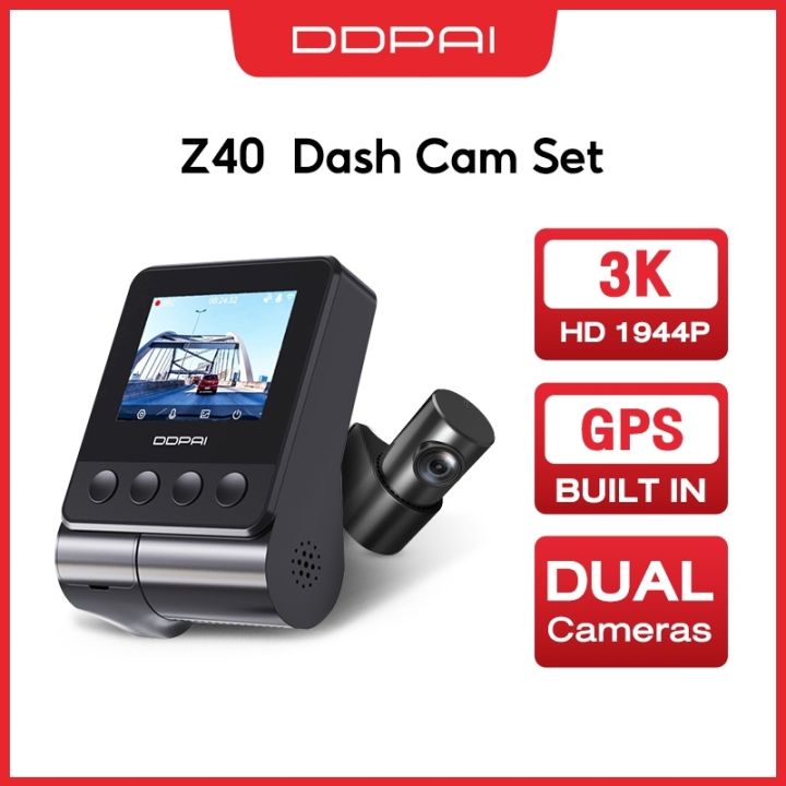 Ddpai Z40 Dash Cam 3k Dual Camera 1944p Hd Gps Car Dashcam 140 24
