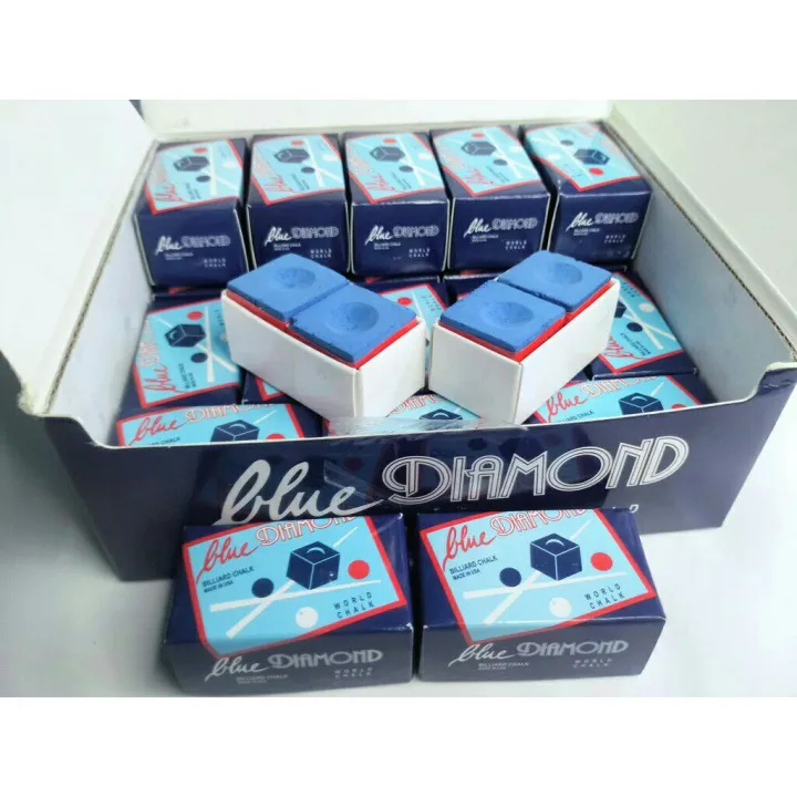 BLUE DIAMOND 2PCS (1BOX) BILLIARD CHALK / TISA NG BILYARAN Lazada PH