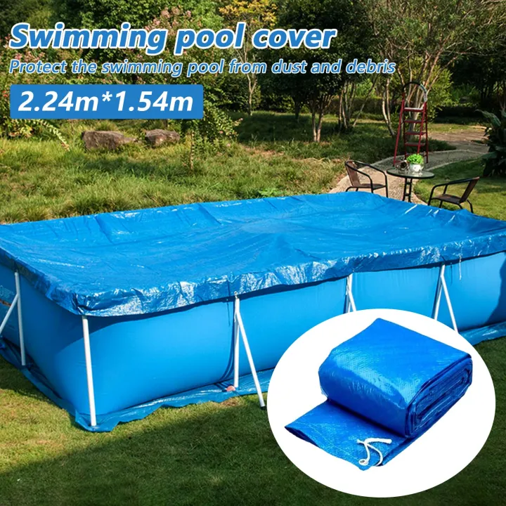 In Stock】7.35 X 5.05Ft Rectangle Pool Cover Dustproof Sun-Shade Swimming  Pool Cover Easy Set For Inflatable Swimming Pool Above Ground Pool | Lazada  Ph