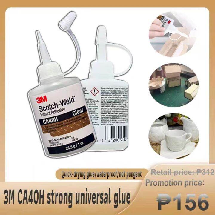 3 m glue CA40H strong adhesive for plastic shoes is 80 times stronger