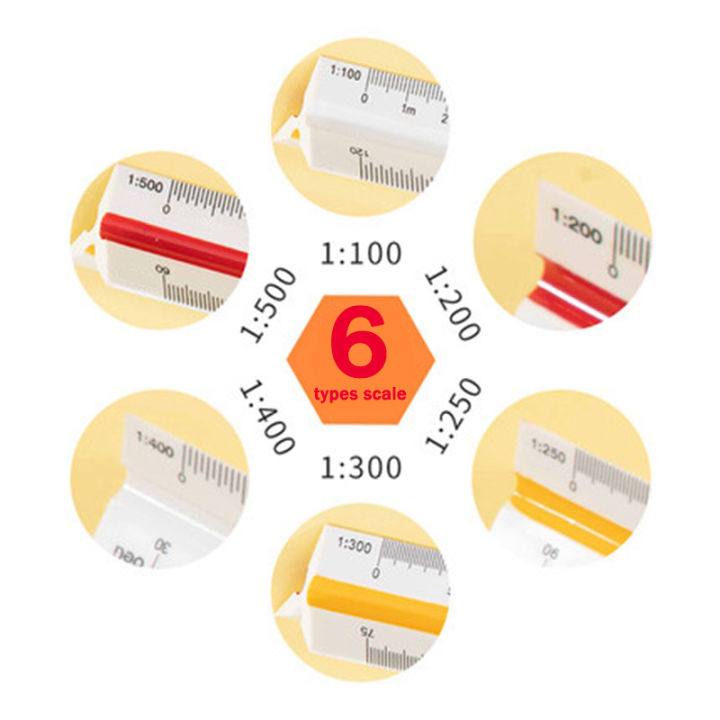 dezi-triangular-scale-ruler-1-20-1-500-alloy-metal-plastic-straight-ruler-30cm-architect-engineer-accurate-drafting-measure-tool