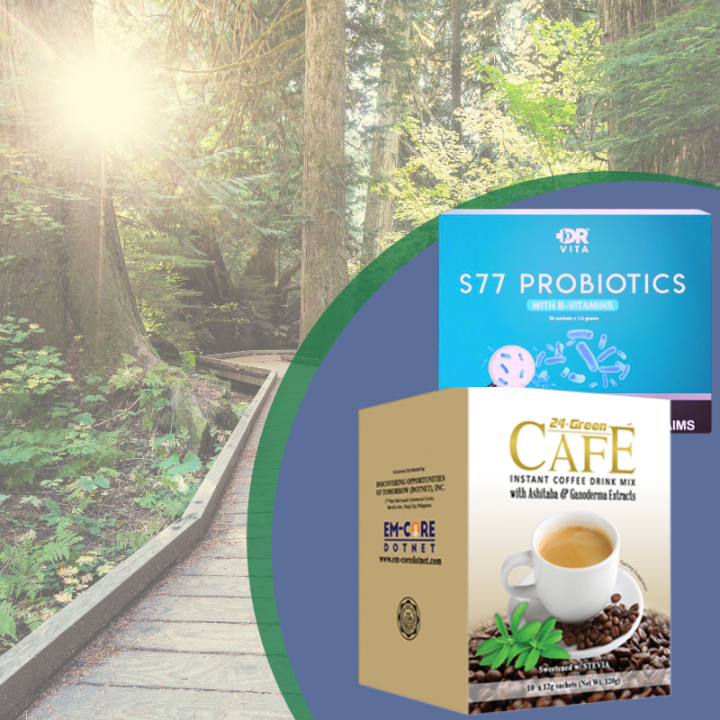 "Feels Great & Feel Better!" 1 Box (30 Sachets) Natural Dr. Vita S77 Probiotic + 1 Box (10