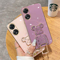 ฝาครอบป้องกันกล้องแบบตรงเคสมีขอบ TPU นิ่มสำหรับ OPPO A78 4G