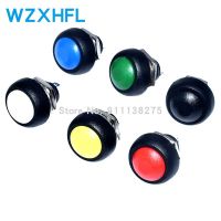 6piece Mini 12mm Waterproof Momentary On/off Push Button Round Switch Pbs-33b Kit White Black Red Yellow Blue Green WATTY Electronics