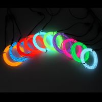 【cw】 1/2/3/5/10M EL Wire DIY Flexible Neon Light Glow Rope Tape Cable LED String Light For Party Dance Car Decoration ！