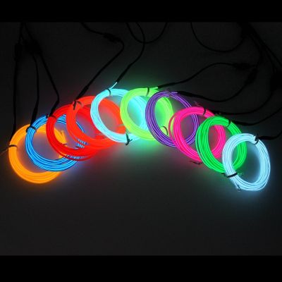 【cw】 1/2/3/5/10M EL Wire DIY Flexible Neon Light Glow Rope Tape Cable LED String Light For Party Dance Car Decoration ！