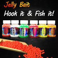 JIGEECARP 1 Botol 450 Buah Umpan Pancing Ikan Mas Manik-manik Umpan Jelly Biji Telur Boilies Umpan Pancing Air Asin Susu Jagung Rasa Kentang