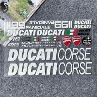 สติกเกอร์วัสดุโพลิเมอร์สามมิติ UV สำหรับการปรับเปลี่ยนรถจักรยานยนต์ Ducati สติ๊กเกอร์ตกแต่งแป้นเหยียบกล่องใส่ของท้ายรถจักรยานยนต์ถังน้ำมัน