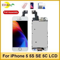 ✳ Full Assembly For iPhone 5 5S 5C LCD Display SE 2016 Complete Touch Screen Digitizer Replacement With Home Button Front Camera