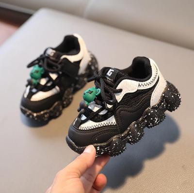 Kids Sneakers 2022 Autumn Boys Sports Running Chunky Trainers Girls Fashion Brand Star Casual Tennis Shoes Breathable Thick Soft