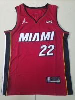 เสื้อบาสเก็ตบอลบุรุษ Jimmy Butler Miami Heat 2022-23 Statement Edition Red Swingman Authentic Jersey