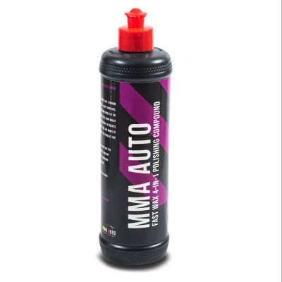 ยาขัดสีลบรอยสำหรับรถทุกชนิด MMA AUTO Fast Wax 4in1 ขวดใหญ่ 500ml.