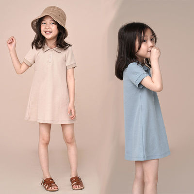 Summer Girls Dress Short Dress Kids T Shirt Baby Girl Clothes Casual Dresses Children Clothing Sports Polo Shirt 4T-12T