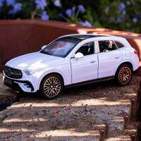 รถของเล่นสำหรับเด็กรถ1:32 Benz GLC400 SUV GLC รถของเล่นหล่อโลหะเสียงและน้ำหนักเบา