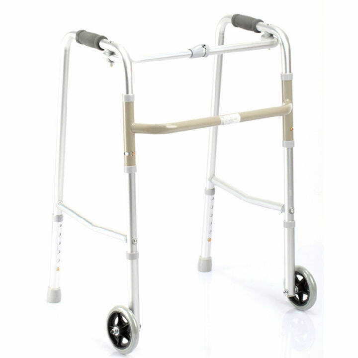 Fish quadruped walker elderly walker pulley can push disabled walking