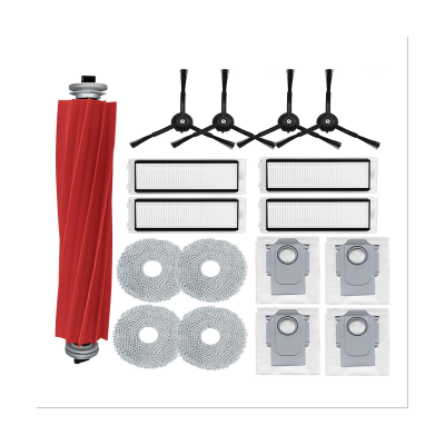 Main Side Brush Kit Filter for Roborock Q Revo / P10 Robtic Vacuum Cleaner,17 Replecement Spare Parts