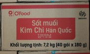 THÙNG O FOOD 40 gói MKC ĐỎ 180g - SỐT MUỐI KIM CHI HÀN QUỐC DAESANG Kim