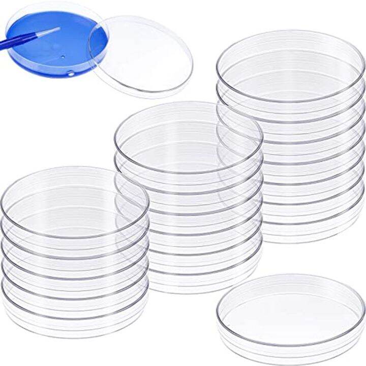 5Pcs Plastic Petri Dishes 3590MM Cell Culture Dish High Temp Resistant