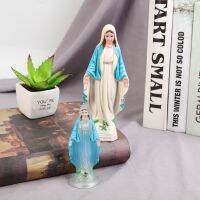 MIXERSTORE31RE0 4Pcs 2สีค่ะ รูปปั้น Virgin Mary คาทอลิกคาทอลิก พลาสติกทำจากพลาสติก พระเยซูรูปปั้นแมรี่ เล็กๆน้อยๆ 15ซม. ค่ะ พรหมจรรย์แฮนด์เมดมาดอนน่า เครื่องประดับเดสก์ท็อป