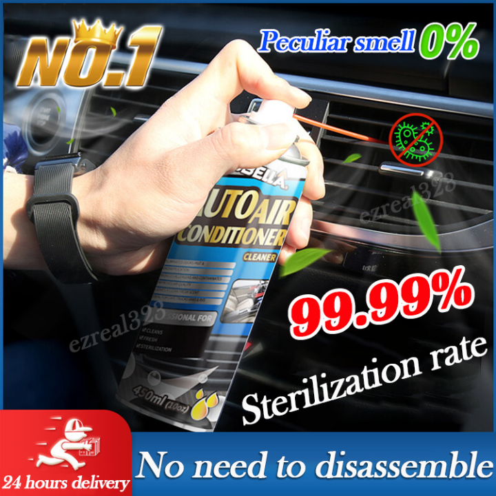 car home dual purpose ac cleaner 450ml Sterilize and deodorize ac cleaner spray car aircon