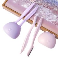 Cute Rabbit Eyebrow Trimming Razor Woman Dermaplaning Facial Lip Area Leg Hair with Storage Base Makeup Beauty Tools Accessories