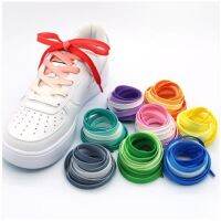 1Pair / Colorful Shoelaces Flat Shoe laces Fashion Rainbow Canvas Leisure Candy Party Fabric Shoelace Woman And Men Shoe lace