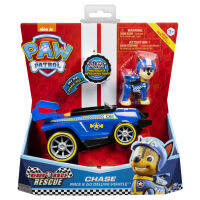 สินค้าขายดี!!! ของเล่น รถ ตุ๊กตา เชส พาว พาโทรล PAW Patrol Ready Race Rescue Chase’s Race &amp; Go Deluxe Vehicle with Sounds ของแท้ ของเล่น โมเดล โมเดลรถ ของเล่น ของขวัญ ของสะสม รถ หุ่นยนต์ ตุ๊กตา โมเดลนักฟุตบอล ฟิกเกอร์ Model