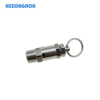 Mini 1/4 quot; NPT BSPT Male Threaded Pressure Relief Valve Sanitary SS316L Stainless Steel Adjustable Pressure 0-9bar Safety Valve