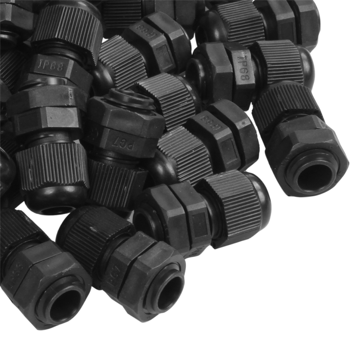 pg7-black-nylon-waterproof-strain-relief-cord-grip-cable-gland-3-5-6-mm-200pcs