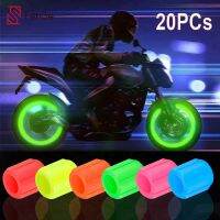 4/8/20pcs Luminous Tire Valve Caps 6 Colors Bicycle Car Motorcycle Mtb Valve Cover Wheel Styling Tyre Hub Bike Accessories