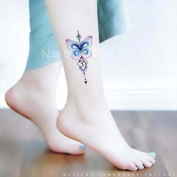 Temporary Tattoo Stickers Waterproof and Lasting Women's Ankle Legs