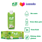 Thùng 24 Hộp Nước Dừa Vico Fresh 330ml - Vị Dứa