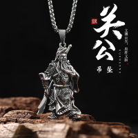 999 Sterling Silver Guan Gong Pendant Guan Er Ye Pendant Mens Sand Gold Guan Gong Necklace Mens Fortune Transfer Silver Plated Necklace 8ZGZ 8ZGZ