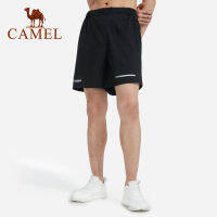 Camel กางเกงวิ่งฟิตเนสหลวมกางเกงกีฬาขาสั้น