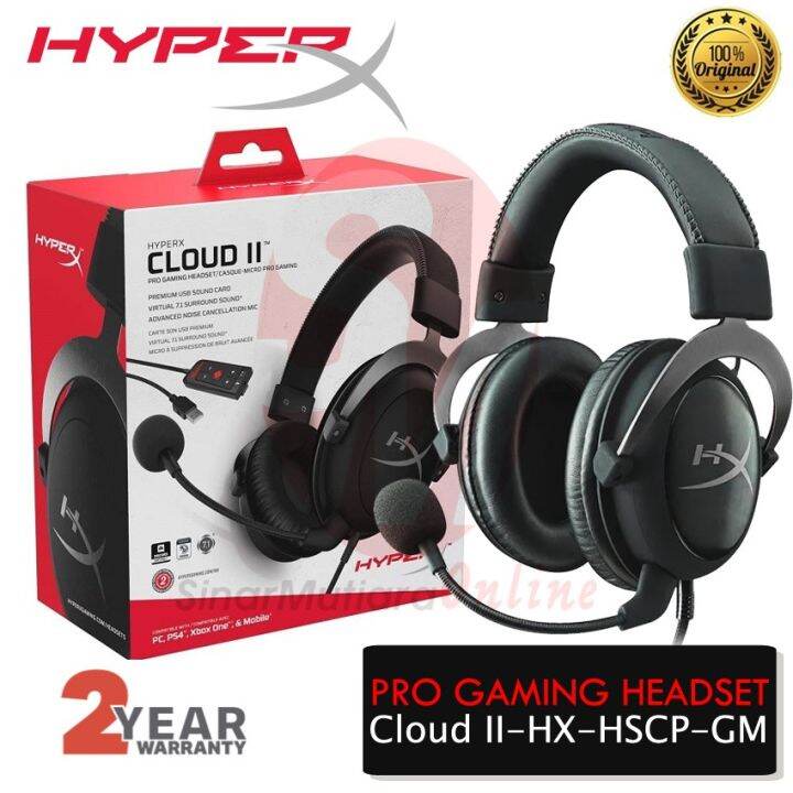 Console Headset HyperX Cloud II Pro Gaming Headset KHXHSCPGM Lazada