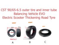 (1 ชิ้น) CST ยางนอกและยางในสกู๊ตเตอร์ด 90/65-6.5 Outer and Inner Tire 11 Inch