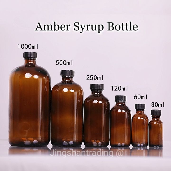 Wholesale 250ml 500ml 1000ml Round Glass Bottle with Stopper Caps