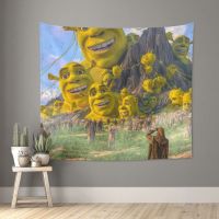 Shrek Mountain Tapestry Hippie Polyester Wall Hanging Home Decor Yoga Mat Psychedelic Tapestries