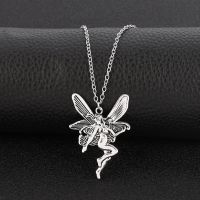 Featured / 1 Pc Pack / Unisex Vintage Metal Angel Fairy Pendant Necklace / Gothic Simple Charm Necklaces / Fashion Personality Punk Necklace / Popular Hiphop Necklace / Girlfriends Gifts Jewelry Accessories