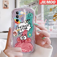 เคส JIUMOO สำหรับ Vivo V27 Pro 5G V27E 5G S16 Pro 5G S16E 5G เคสปลาดาวแพททริกลายการ์ตูนขอบเนื้อครีมนุ่มเคสมือถือกันกระแทกแบบใสโปร่งใสลายกล้องถ่ายรูปที่สร้างสรรค์ซิลิกาเจลฝาครอบป้องกัน