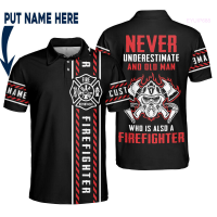 Summer Fire Department Polo Shirt Underrated Fireman Elderly Fireman S-5XL fashion polo shirt