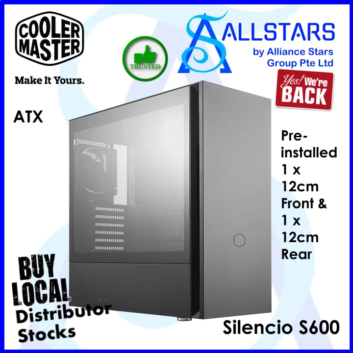 ALLSTARS : We are Back / DIY Promo) CM / CoolerMaster Silencio S600 ATX  Chassis / Case with Tempered Glass /