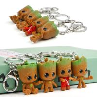 Disney Baby Groot Keychain Boy Girl Groot Keychain Backpack Pendant Tree Cartoon Figure Toy Gift