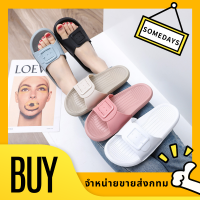 Women’s sandals รองเท้าแตะสำหรับใส่ในบ้านแบบนุ่มปิดเสียงกันลื่นในร่มและกันกลิ่น รองเท้ารัดส้น ช