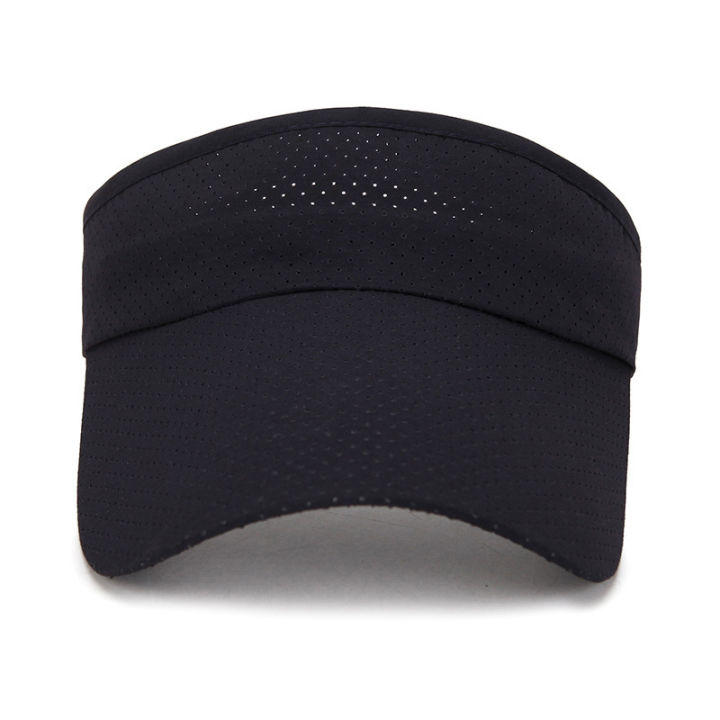 หมวกสีทึบเท่ๆน้ำหนักเบาปรับได้หมวกกันแดดระบายอากาศได้หมวกแก๊ปกลางแจ้ง-uv