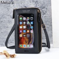 Womens Handbag Touch Screen Phone Bag Cell Phone Purse Shoulder Bag Female Leather Wallet Soft Small Crossbody Bags For Women