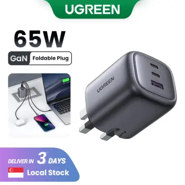  UGREEN 100W USB C Charger, Nexode 4-Port GaN Foldable Compact  Fast Wall Charger Power Adapter for MacBook Pro/Air, iPad Pro, iPhone 15  Pro, Galaxy S24 Ultra, Steam Deck, Google Pixelbook 