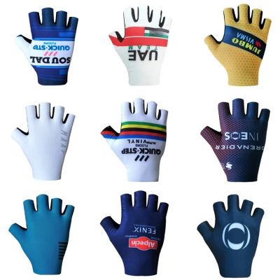 Pro Team 2023 Cycling Gloves Breathable Road Bike Gloves Men Sports Half Finger Anti Slip MTB Bicycle Glove