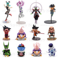 Action รุ่นรูป Krillin Cell Ы Lapis Son Gok Bulma Majin Buu Frieza Vegeta PVC รุ่นของเล่นสำหรับของขวัญเด็ก